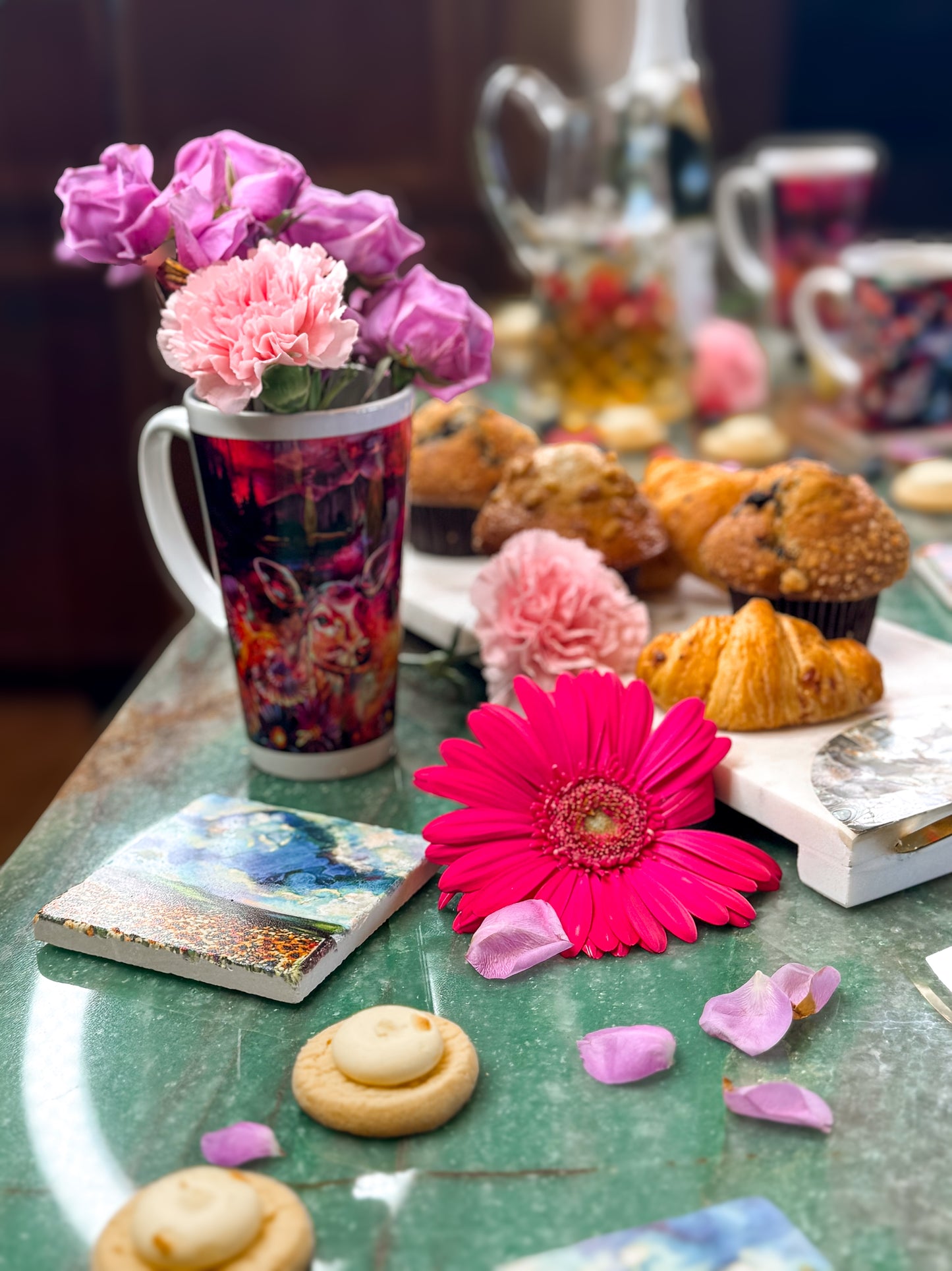 "No Eye Has Seen" Heaven Vision Marble Coaster Set